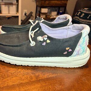 Hey Dude Wendy Sweetheart Kids Shoes Size C13 Hearts